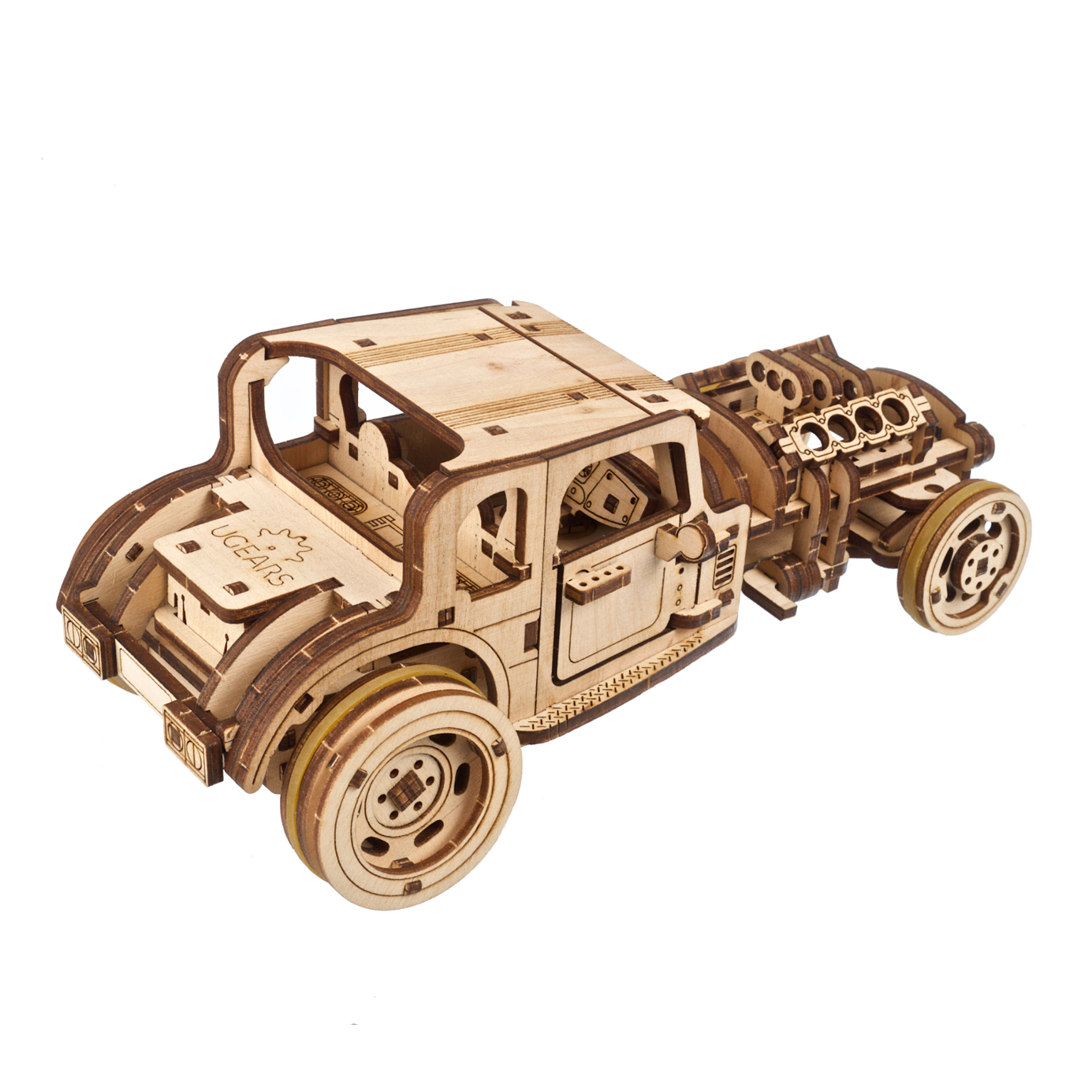 ugears-hot-rod-furious-mouse-voiture-hot-rod-bois-m-canique image 3