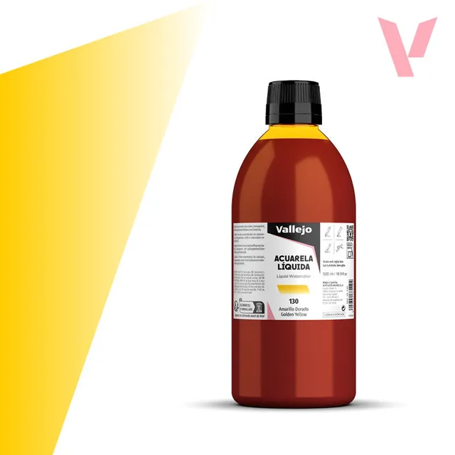 vallejo-aquarelle-liquide-jaune-dor-500-ml image 1