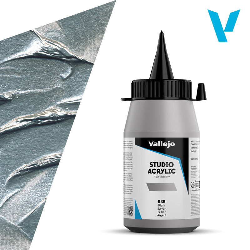 vallejo-belle-arti-peinture-acrylique-argent-500-ml image 1
