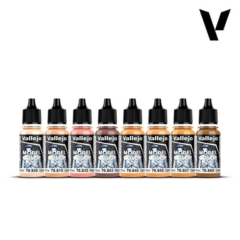 vallejo-model-color-set-8-x-18-ml-face-skin-tones-peinture-figurines image 3