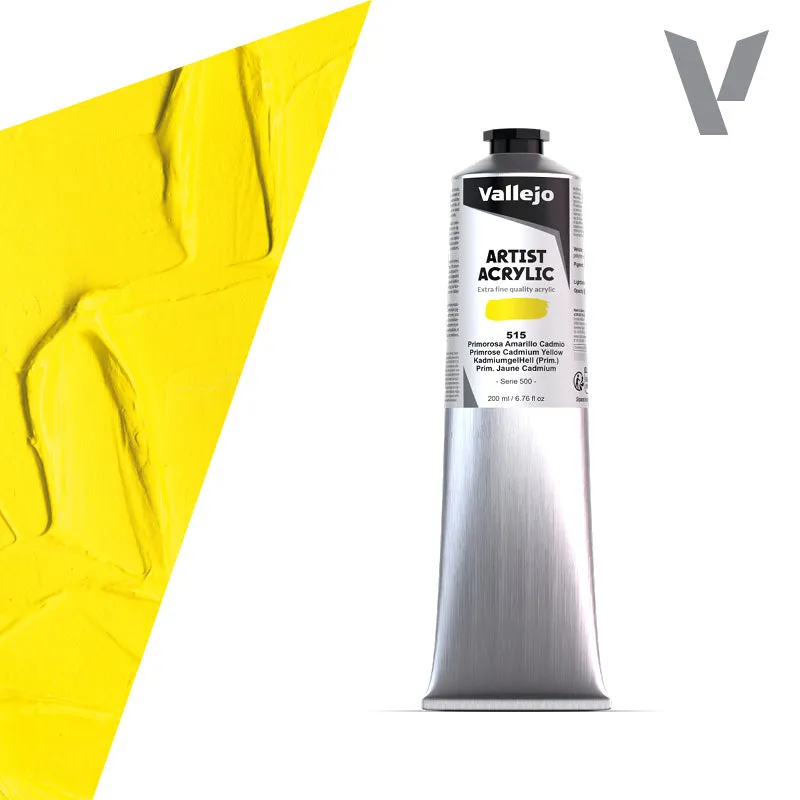 vallejo-acrylique-beaux-arts-jaune-cadmium-primev-re-200-ml image 1