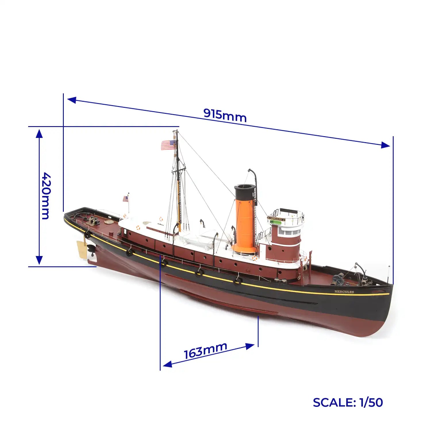 occre-remorqueur-hercules-maquette-bateau-statique-rc image 2
