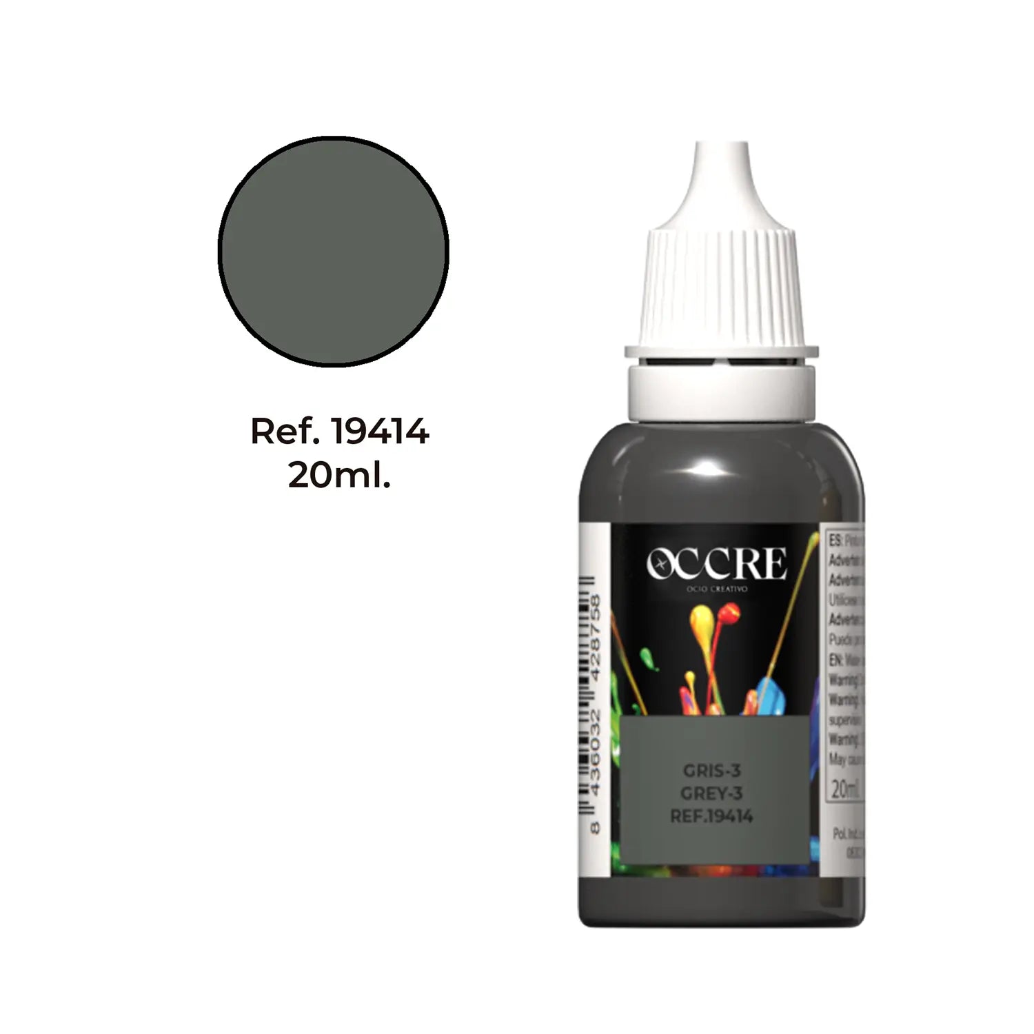 occre-peinture-acrylique-gris-fort-20-ml-dioramas-et-maquettes image 1