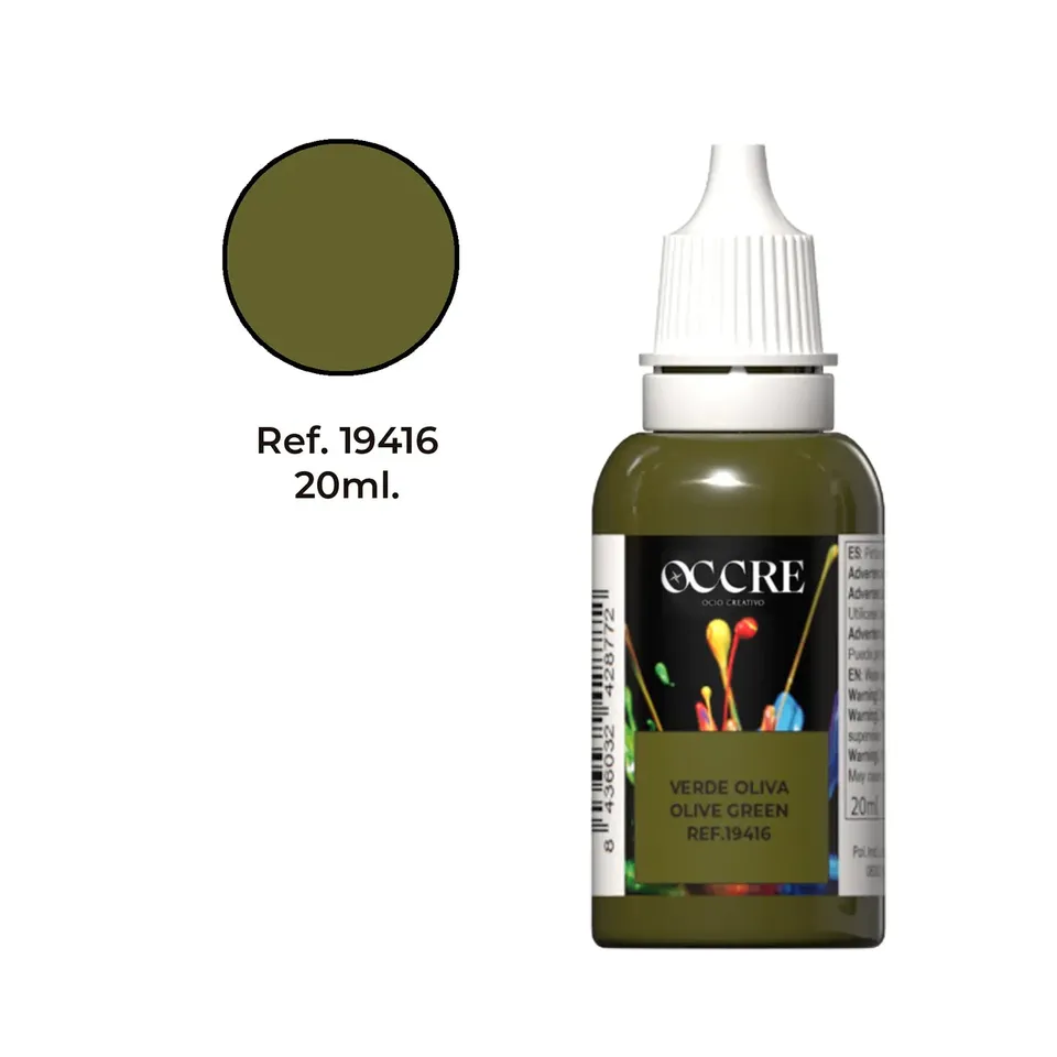 occre-vert-olive-20-ml-peinture-acrylique-l-eau-pour-maquettes image 1