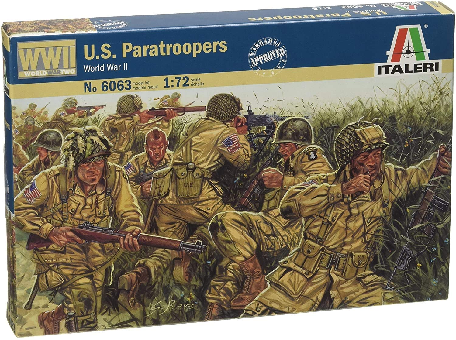 italeri-i6063-parachutistes-u-s-wwii-maquette-figurines-1-72 image 1