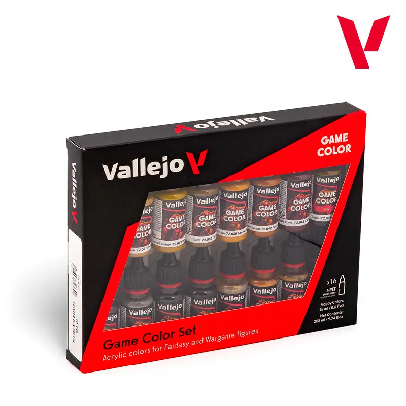 vallejo-game-color-set-16-couleurs-cuir-et-m-tal-16-x-18-ml image 1