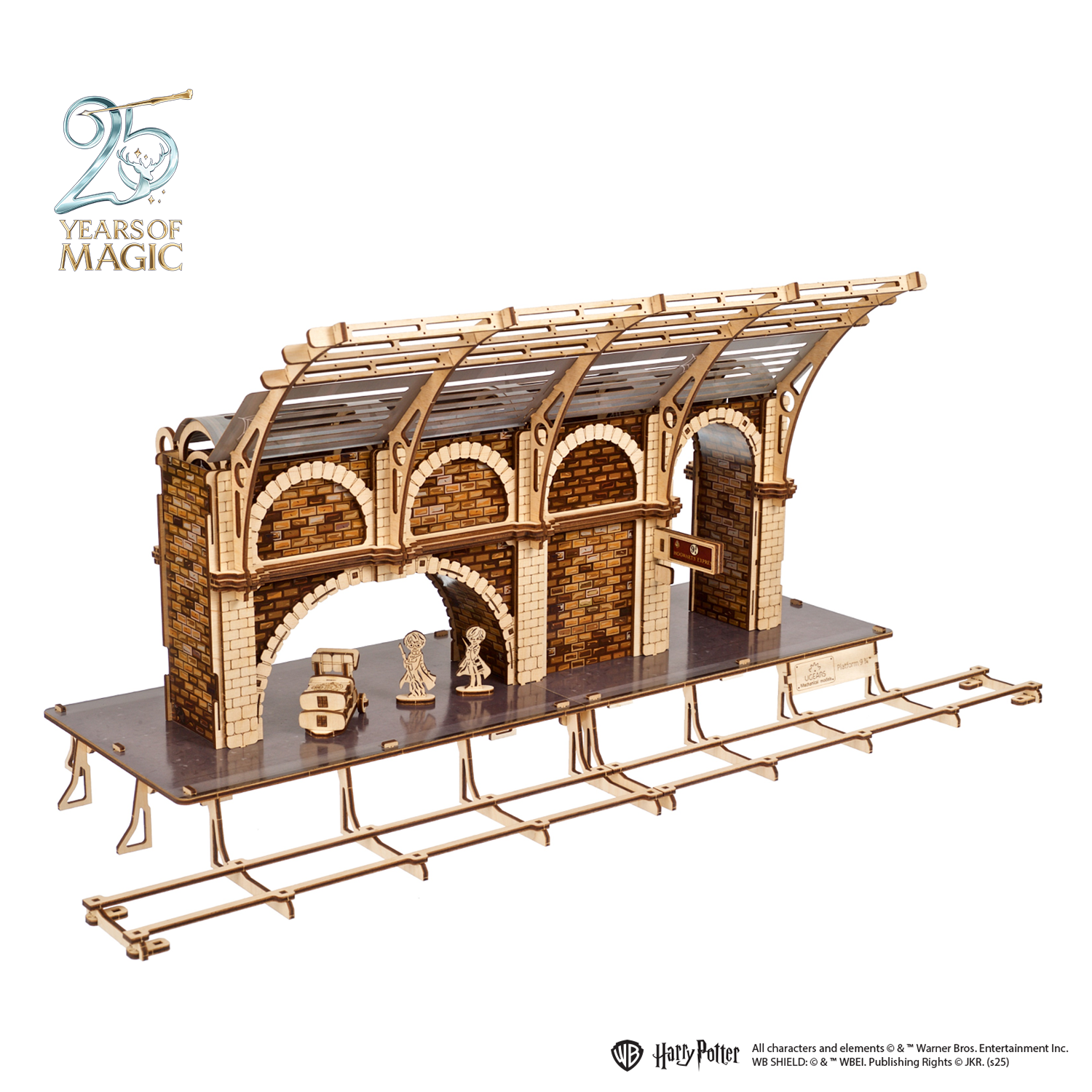 ugears-platform-9-harry-potter-maquette-m-canique-en-bois-gare-de-king-s-cross image 1
