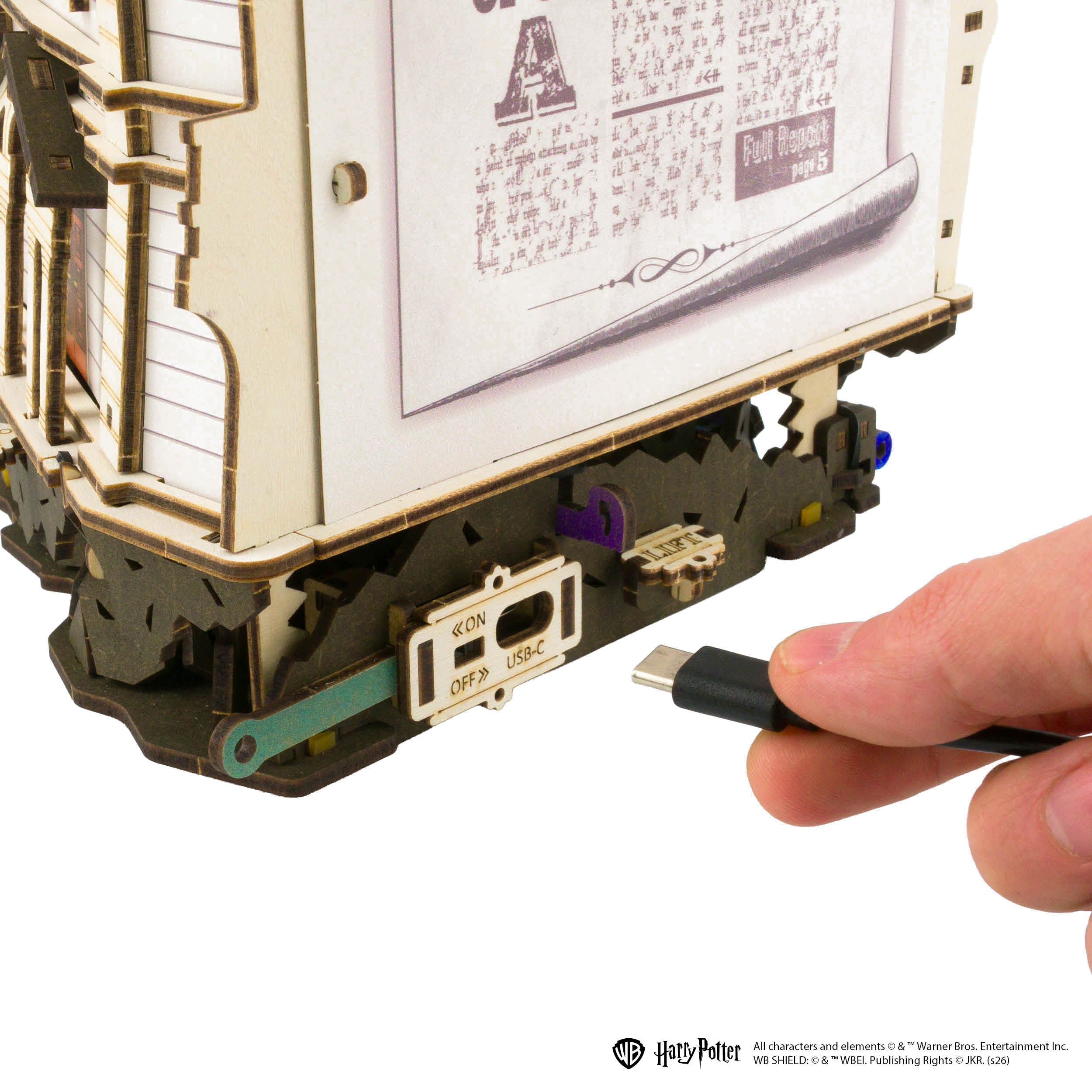 ugears-gringotts-bank-marble-run-harry-potter-circuit-billes-bois-motoris-usb-c image 7