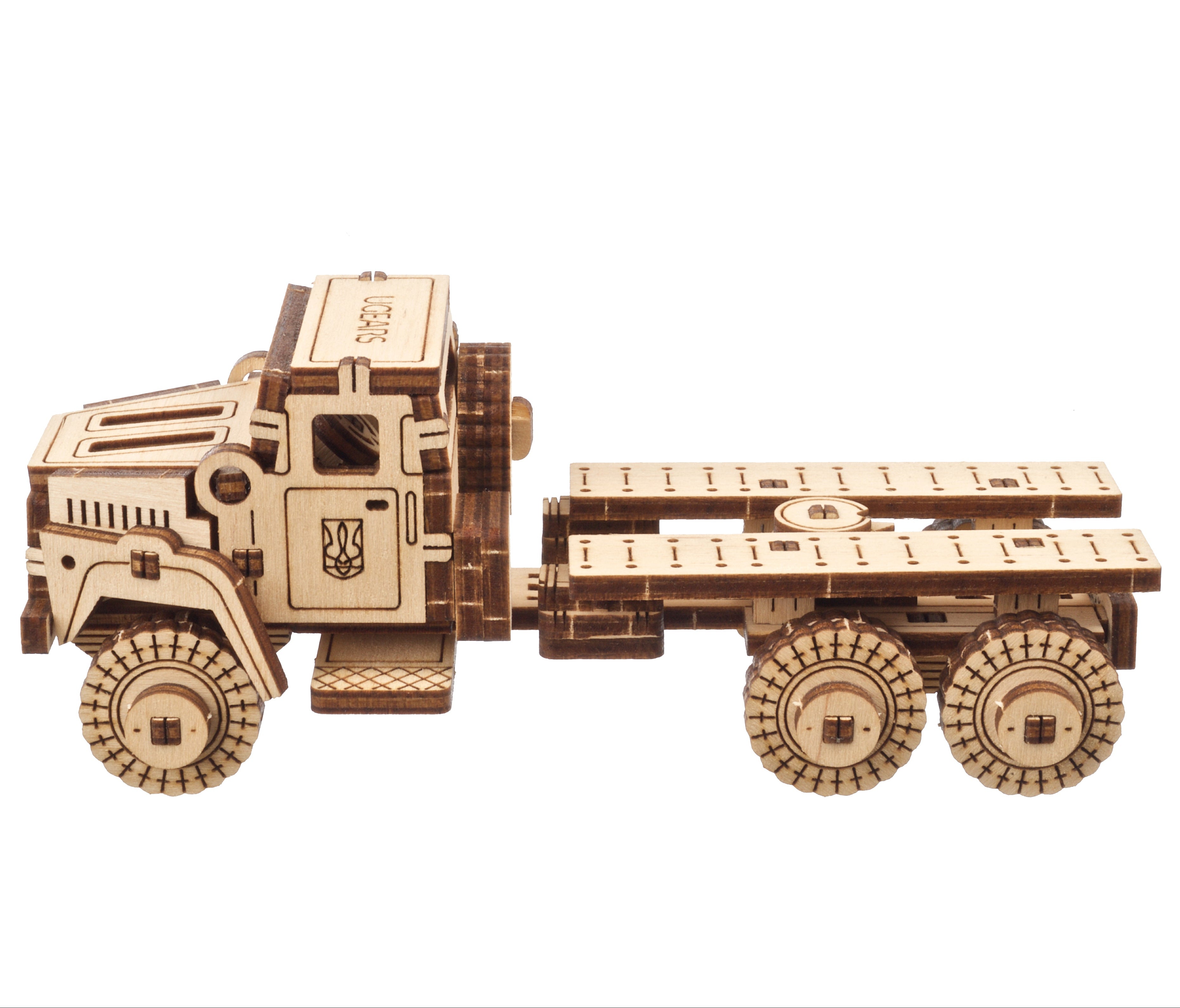 ugears-military-truck-maquette-m-canique-en-bois-3-essieux image 2