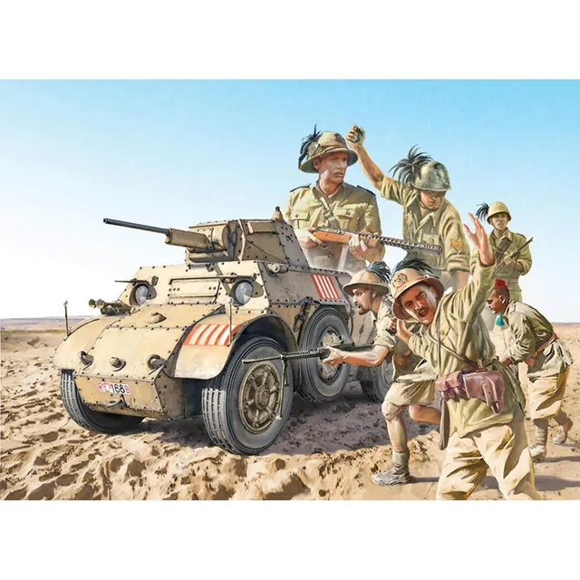 italeri-6591-ab-41-avec-bersaglieri-infanterie-italienne-maquette-v-hicule-milit image 1