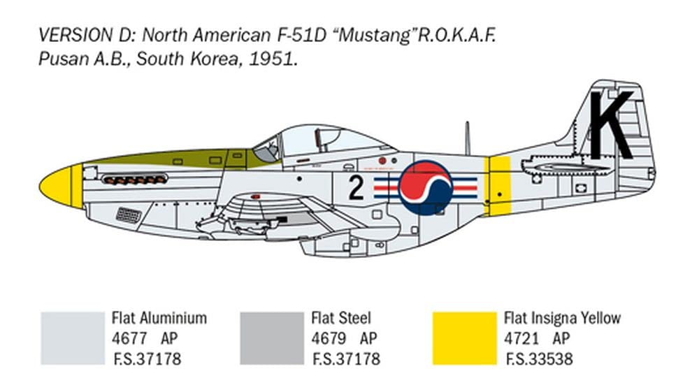 italeri-1452s-f-51d-korean-war-1-72-maquette-avion-monter image 7