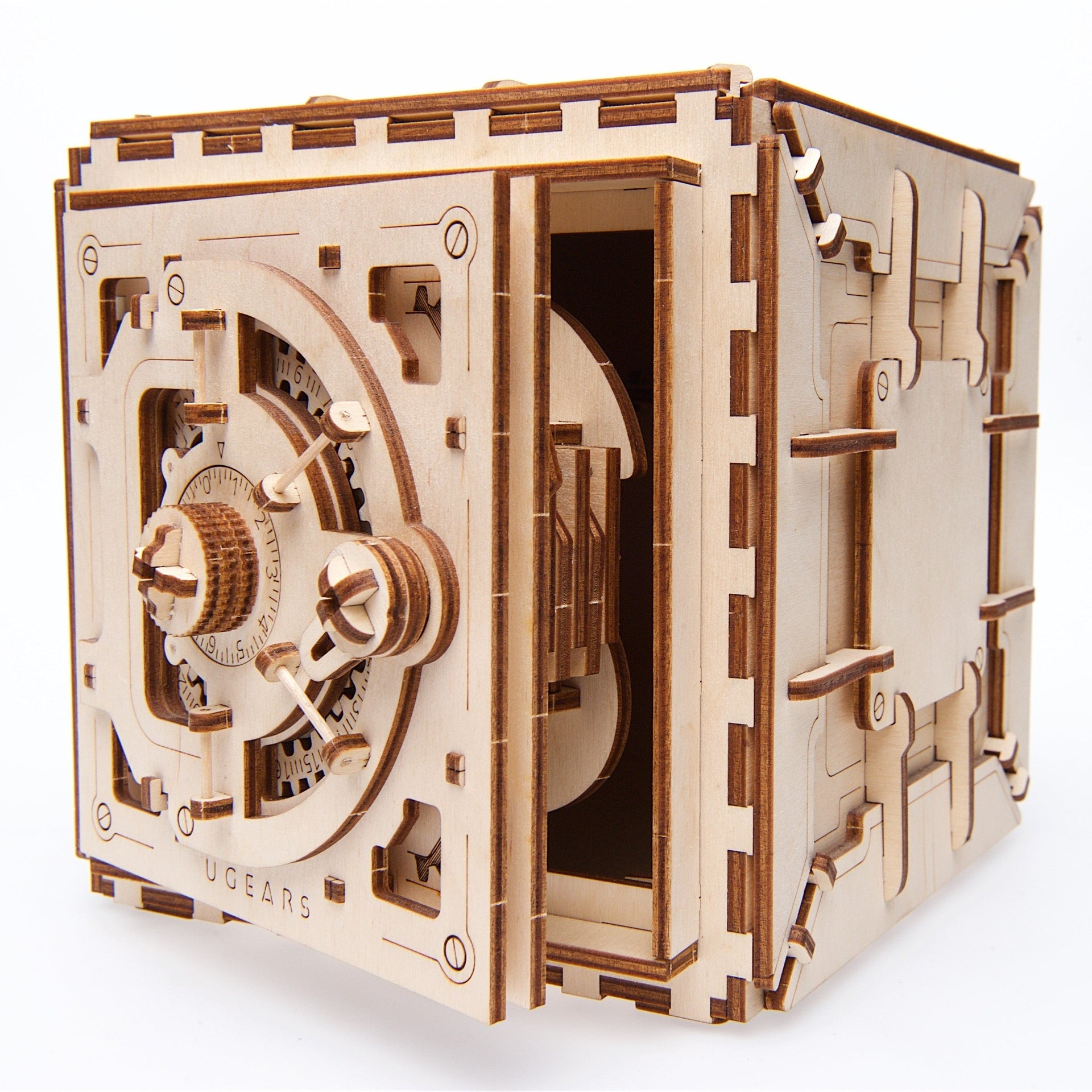 ugears-safe-coffre-fort-maquette-m-canique-en-bois-combinaison image 3