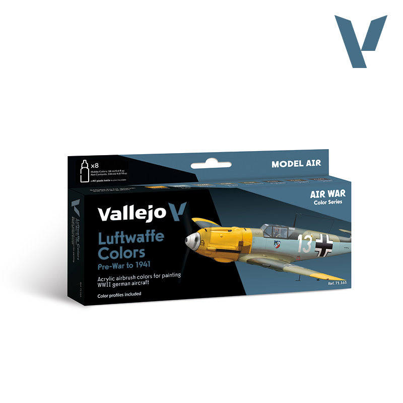 vallejo-model-air-set-8-couleurs-camouflages-luftwaffe-pr-guerre-1941-18-ml image 1