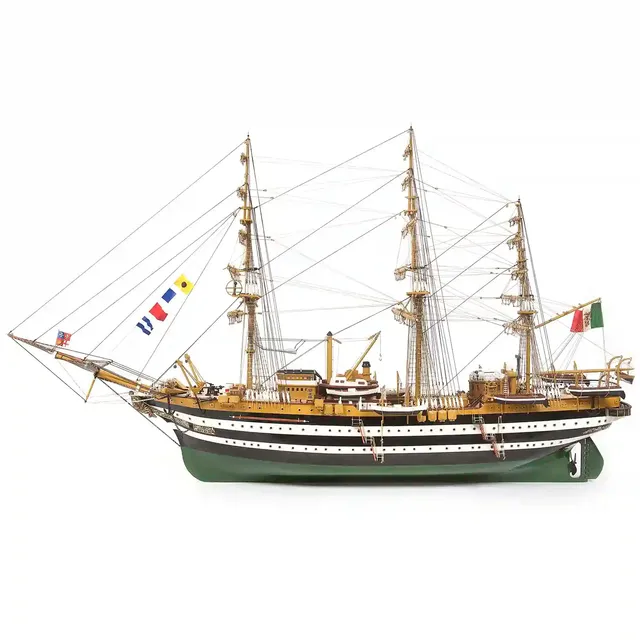occre-amerigo-vespucci-basic-1-100-maquette-bateau-bois image 1