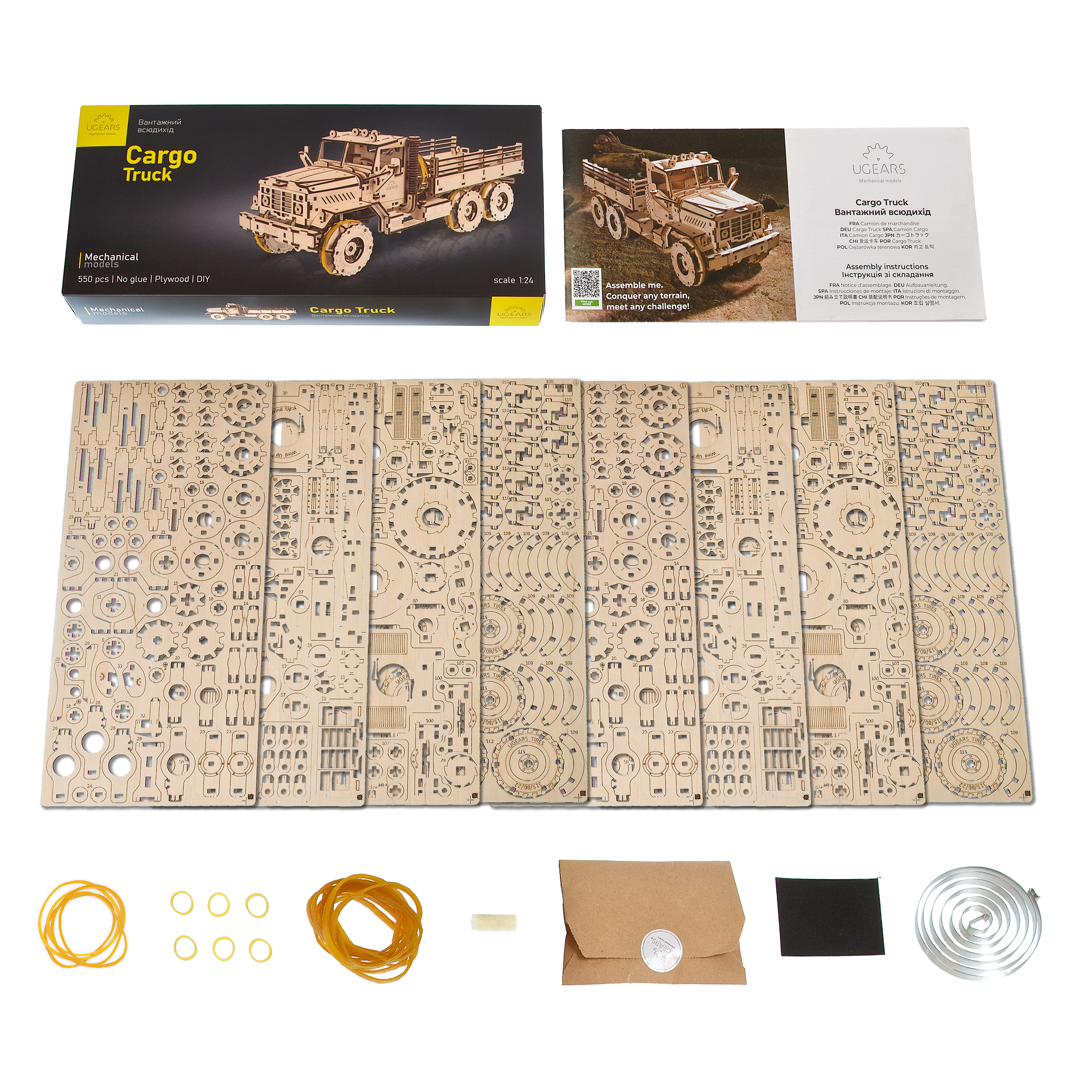 ugears-cargo-truck-camion-6x6-maquette-bois-m-canique-advanced image 6