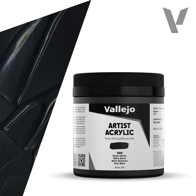 vallejo-beaux-arts-acrylique-noir-de-mars-500-ml-opaque-mat image 1