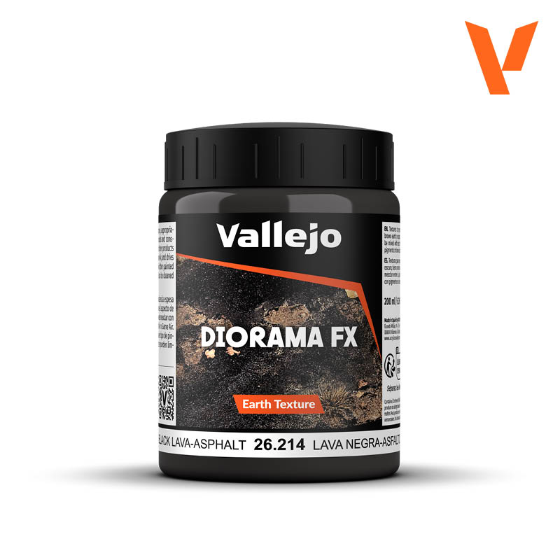 vallejo-diorama-fx-asfalto-lava-nera-texture-noire-asphalte-et-lave-volcanique image 1