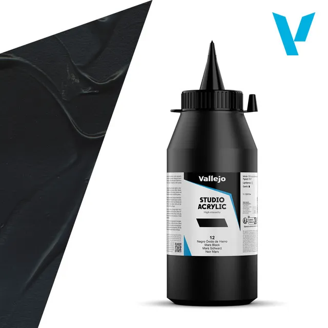 vallejo-acrylique-beaux-arts-noir-oxyde-de-fer-1-l image 1