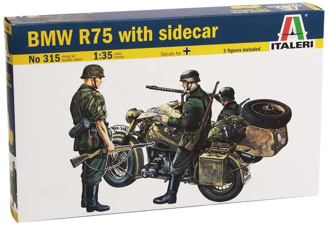 italeri-315-bmw-r75-avec-side-car-1-35-maquette-militaire-assembler image 1