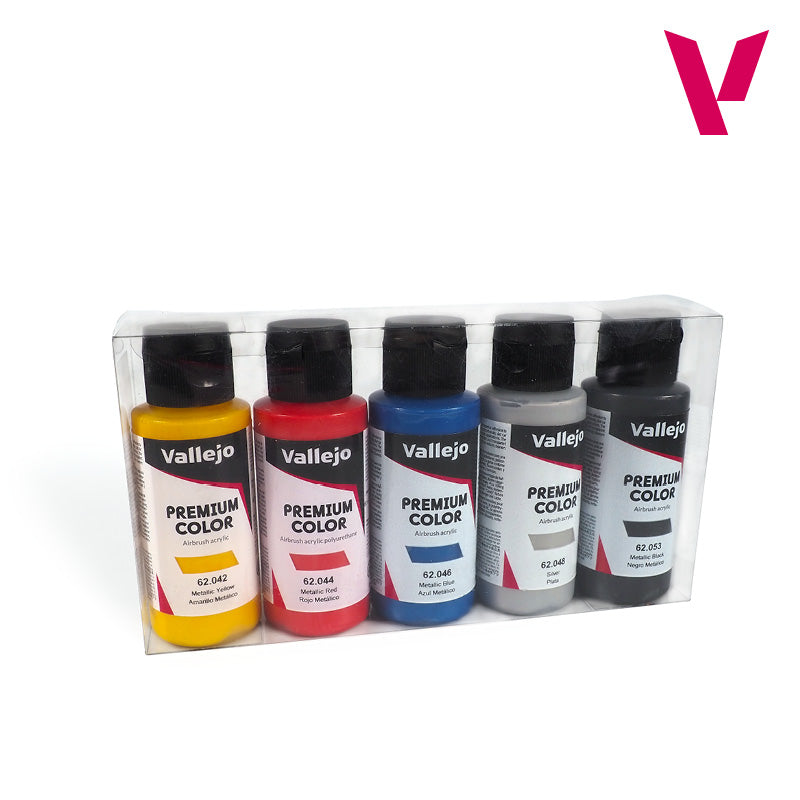 vallejo-premium-color-set-5-couleurs-m-tallis-es-60-ml-haute-r-sistance image 1