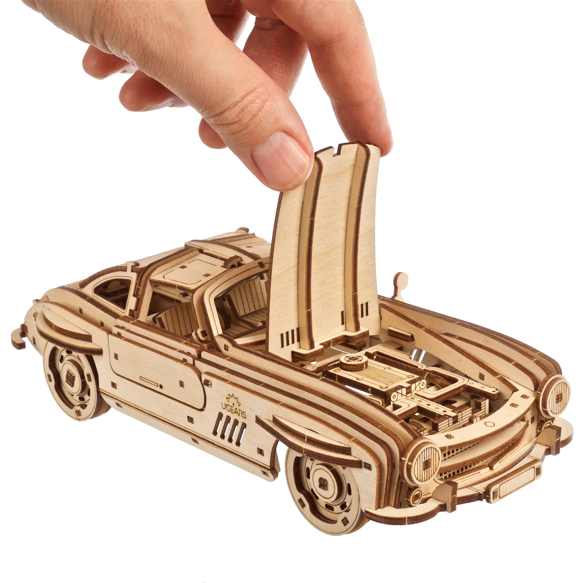 ugears-winged-sports-coupe-maquette-bois-m-canique-monter image 5