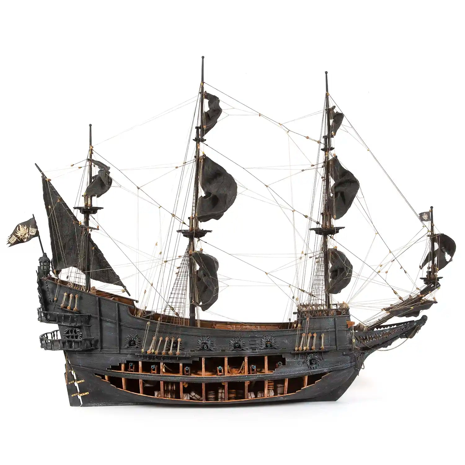 occre-hollandais-volant-kit-maquette-bateau-bois-500-pi-ces-avec-voiles-et-socle image 2