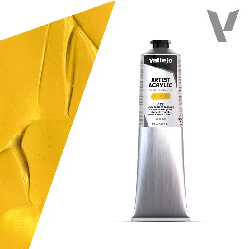 vallejo-belle-arti-peinture-acrylique-jaune-cobalt-imitation-200-ml image 1