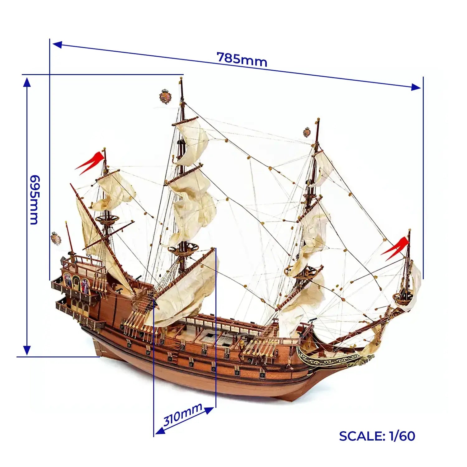 occre-ap-stol-felipe-kit-galion-maquette-de-bateau-bois image 3