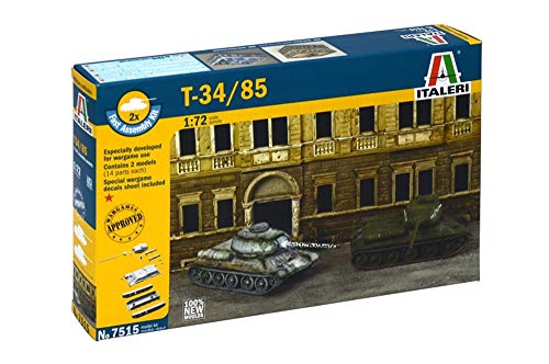 italeri-i7515-t-34-85-x2-maquette-char-assemblage-rapide-1-72 image 4