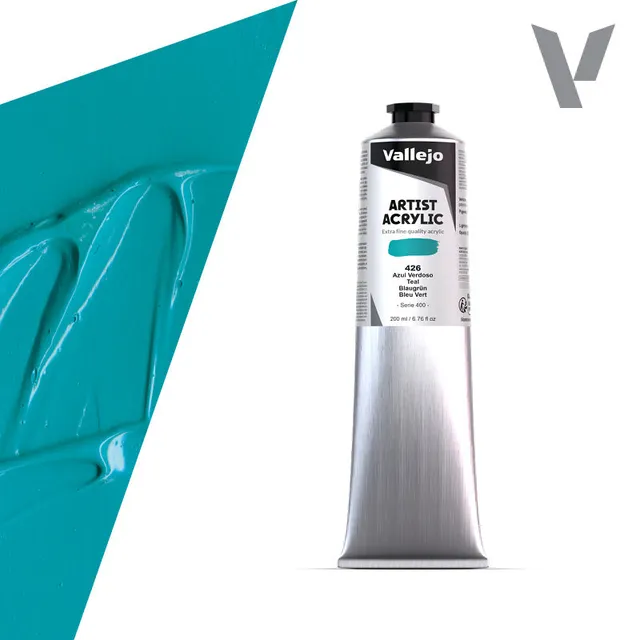 vallejo-acrilico-belle-arti-200-ml-peinture-acrylique-bleu-verd-tre image 1