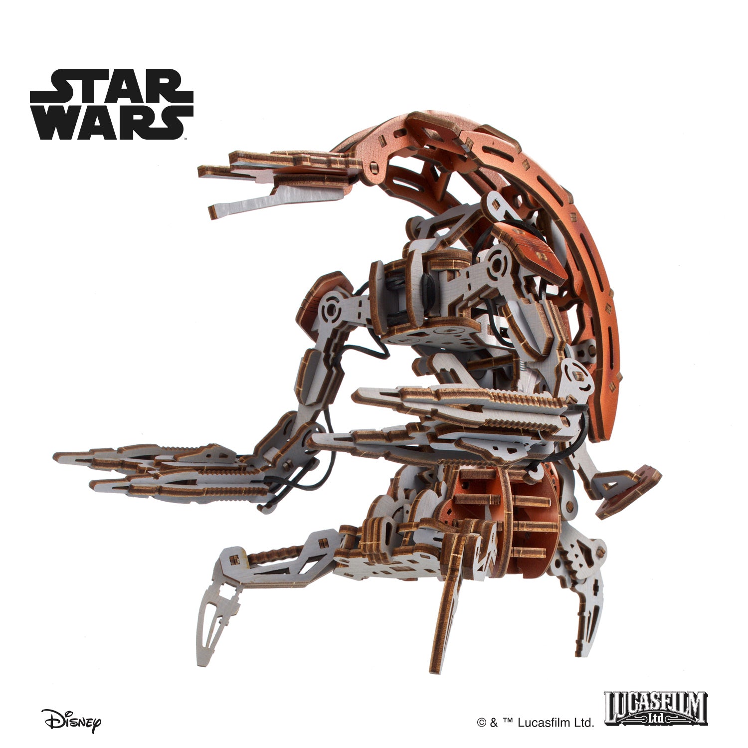 ugears-droideka-star-wars-maquette-dro-de-destructeur-bois image 1