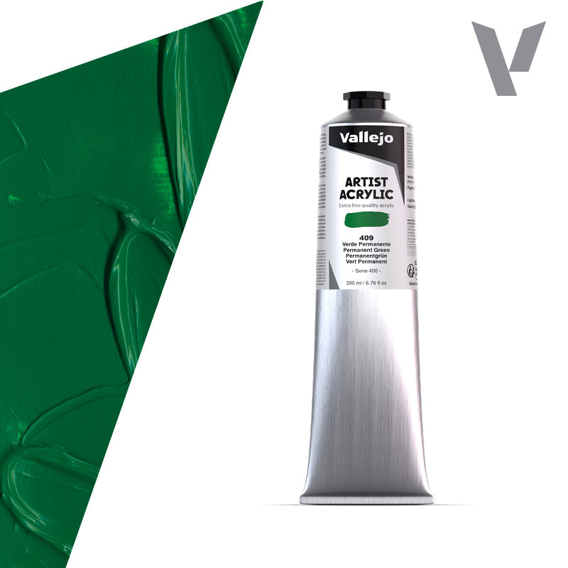vallejo-beaux-arts-peinture-acrylique-vert-permanent-200-ml image 1