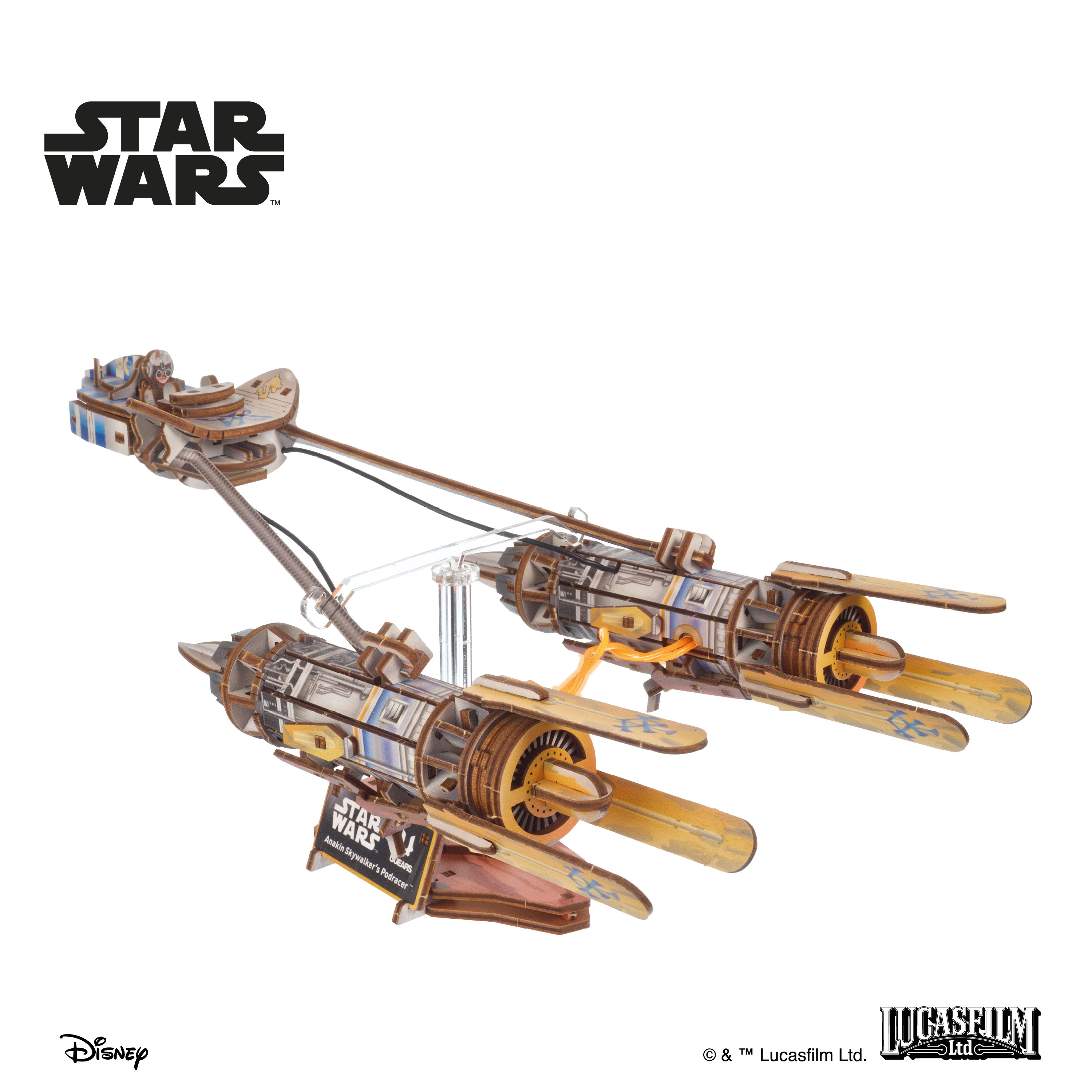 ugears-anakin-skywalker-s-podracer-maquette-m-canique-star-wars image 4