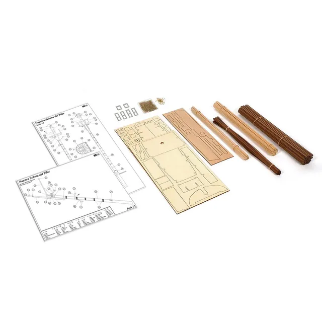 occre-n-s-pilar-pack-2-maquette-de-bateau-en-bois-construire-par-tapes image 1