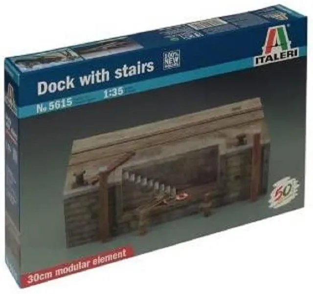 italeri-i5615-quai-de-port-avec-escalier-maquette-accessoire-diorama-bateau image 1