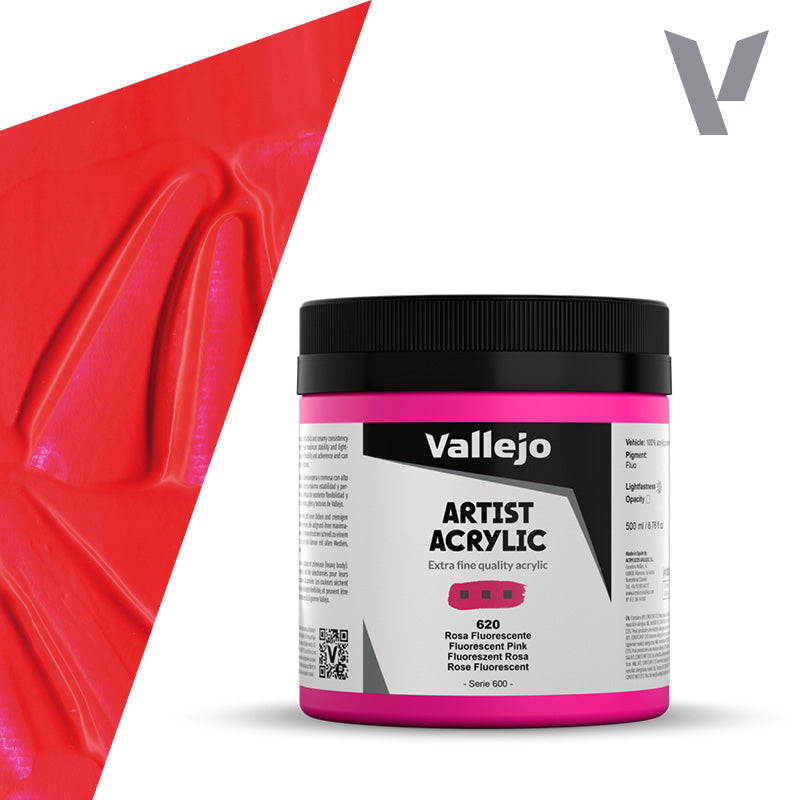 vallejo-peinture-acrylique-rose-fluo-500-ml-beaux-arts image 1