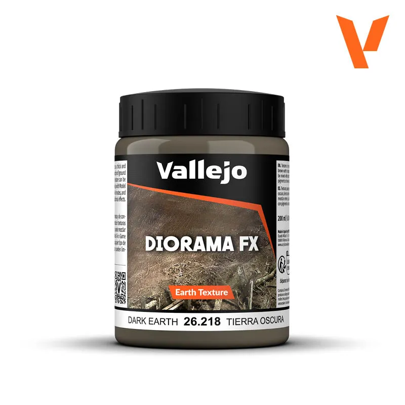 vallejo-diorama-fx-terre-fonc-e-200-ml-texture-boue-urbaine image 1