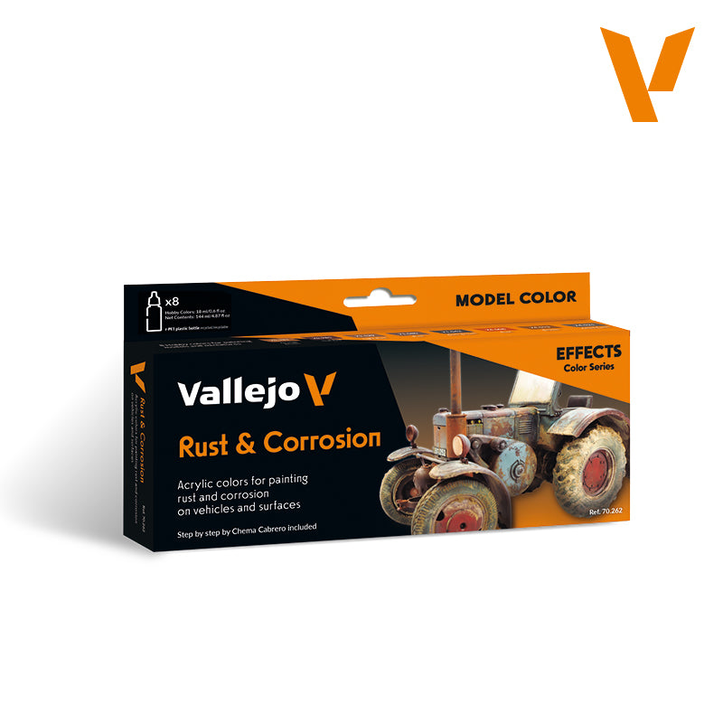 vallejo-set-8-couleurs-rouille-et-corrosion-18-ml-weathering-effects image 1
