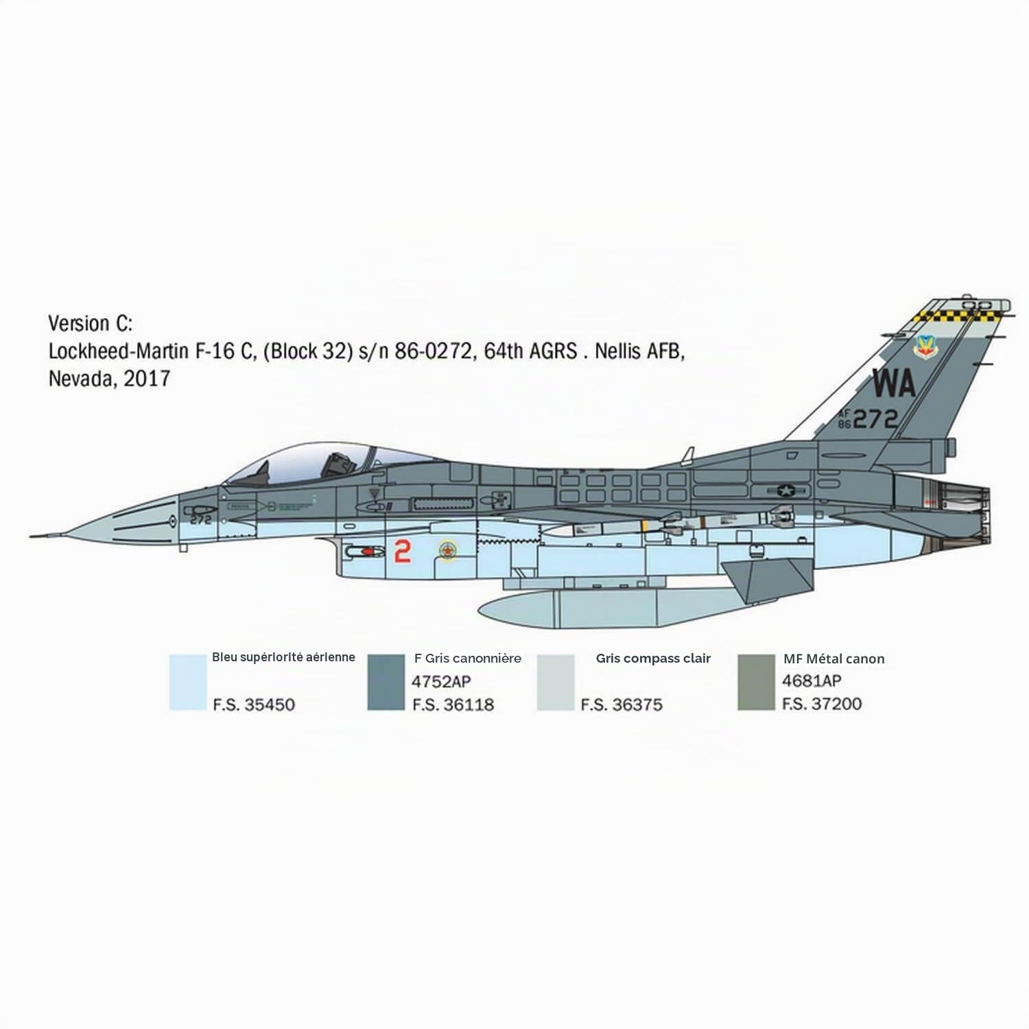 italeri-2825-f-16c-fighting-falcon-1-48-maquette-avion-plastique image 5