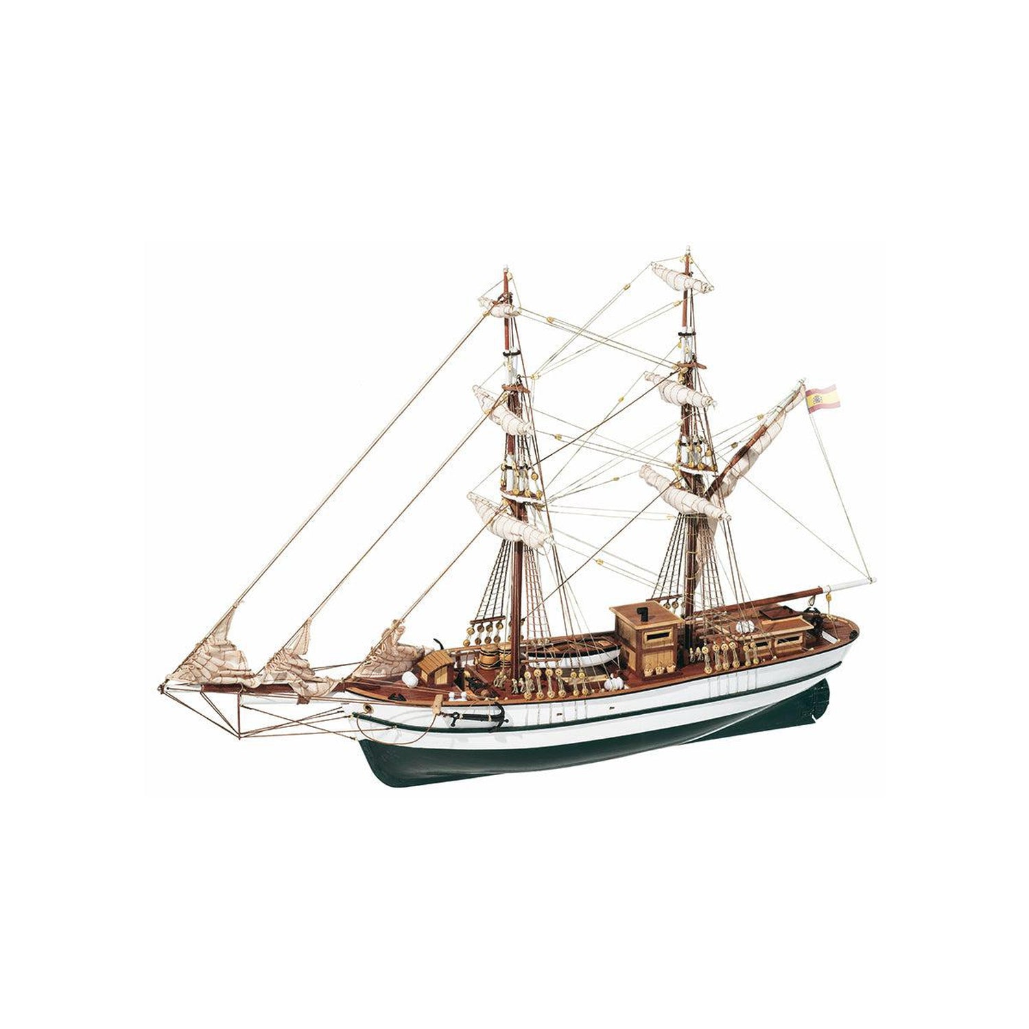 occre-aurora-maquette-bateau-brigantin-en-kit-bois image 2