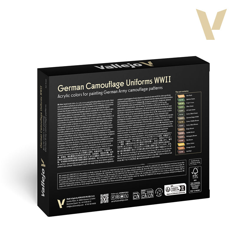 vallejo-model-color-set-16-couleurs-uniformes-camouflage-allemand-wwii image 2