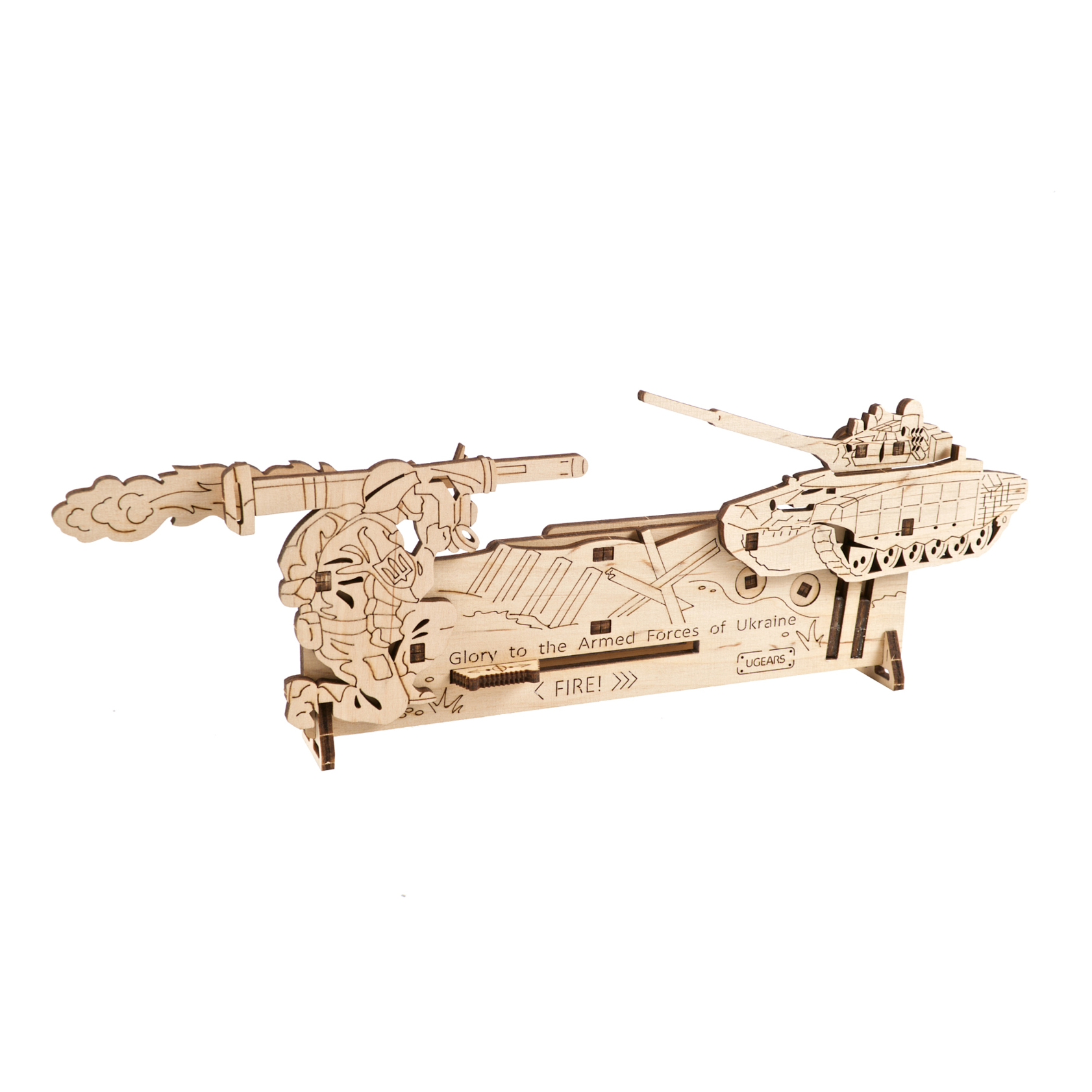 ugears-fire-and-forget-mini-mod-le-m-canique-en-bois-age-of-bravery image 2
