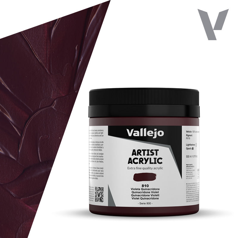 vallejo-studio-acrylic-violet-quinacridone-500-ml-peinture-acrylique-beaux-arts image 1