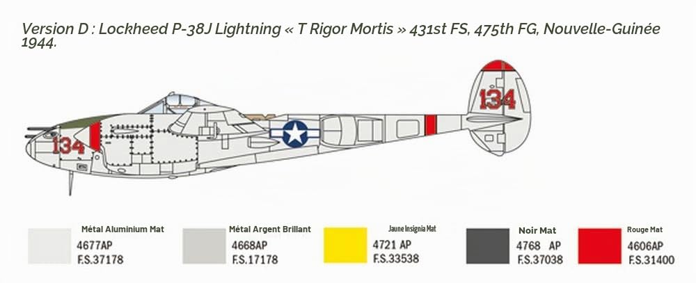 italeri-p-38j-lightning-1-72-maquette-avion-militaire-seconde-guerre-mondiale image 7