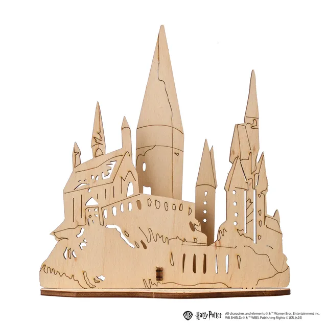 ugears-hogwarts-castle-maquette-bois-3d-colorier-harry-potter image 1