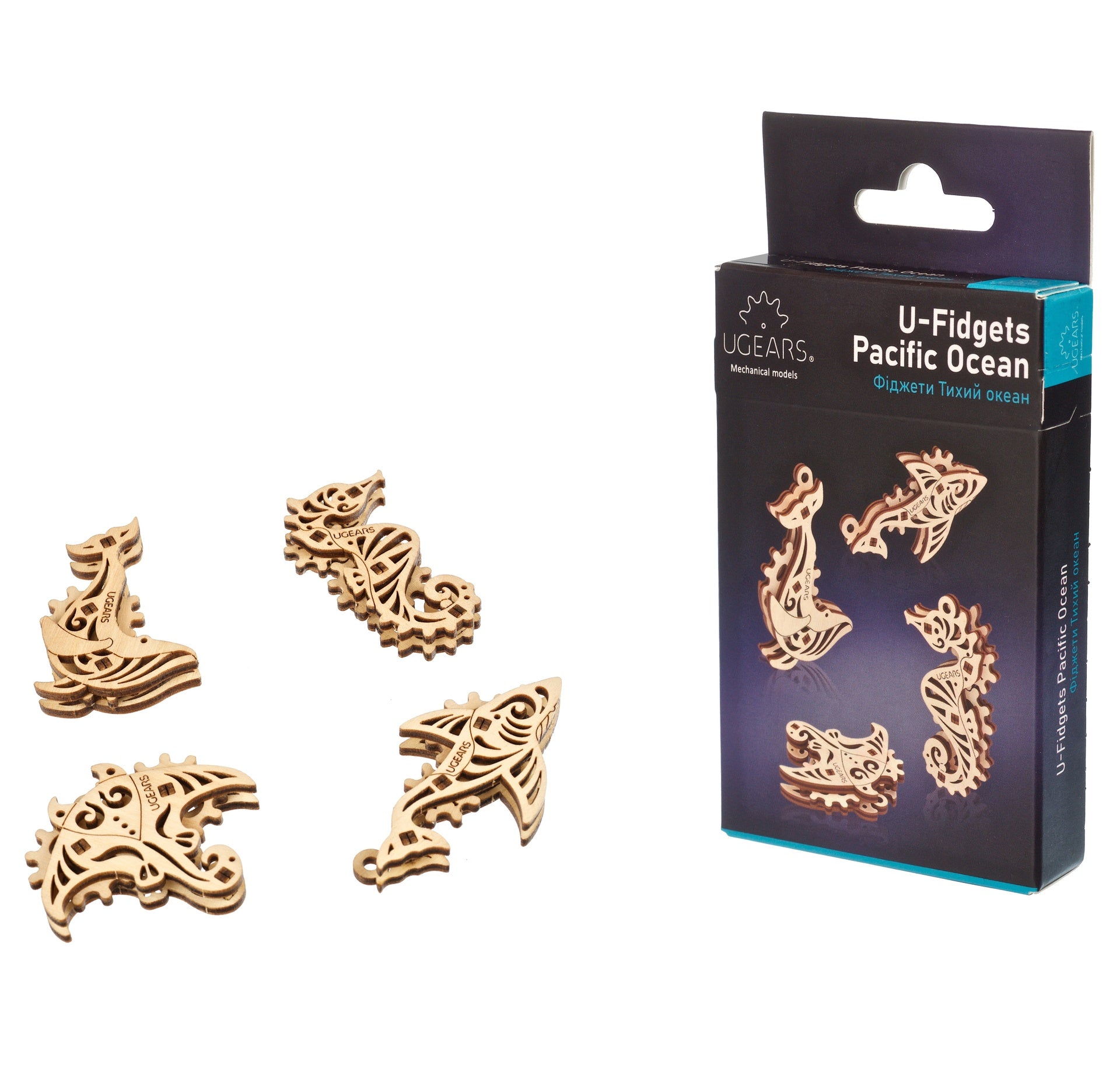 ugears-u-fidgets-pacific-ocean-set-4-mini-maquettes-bois-oc-an image 7