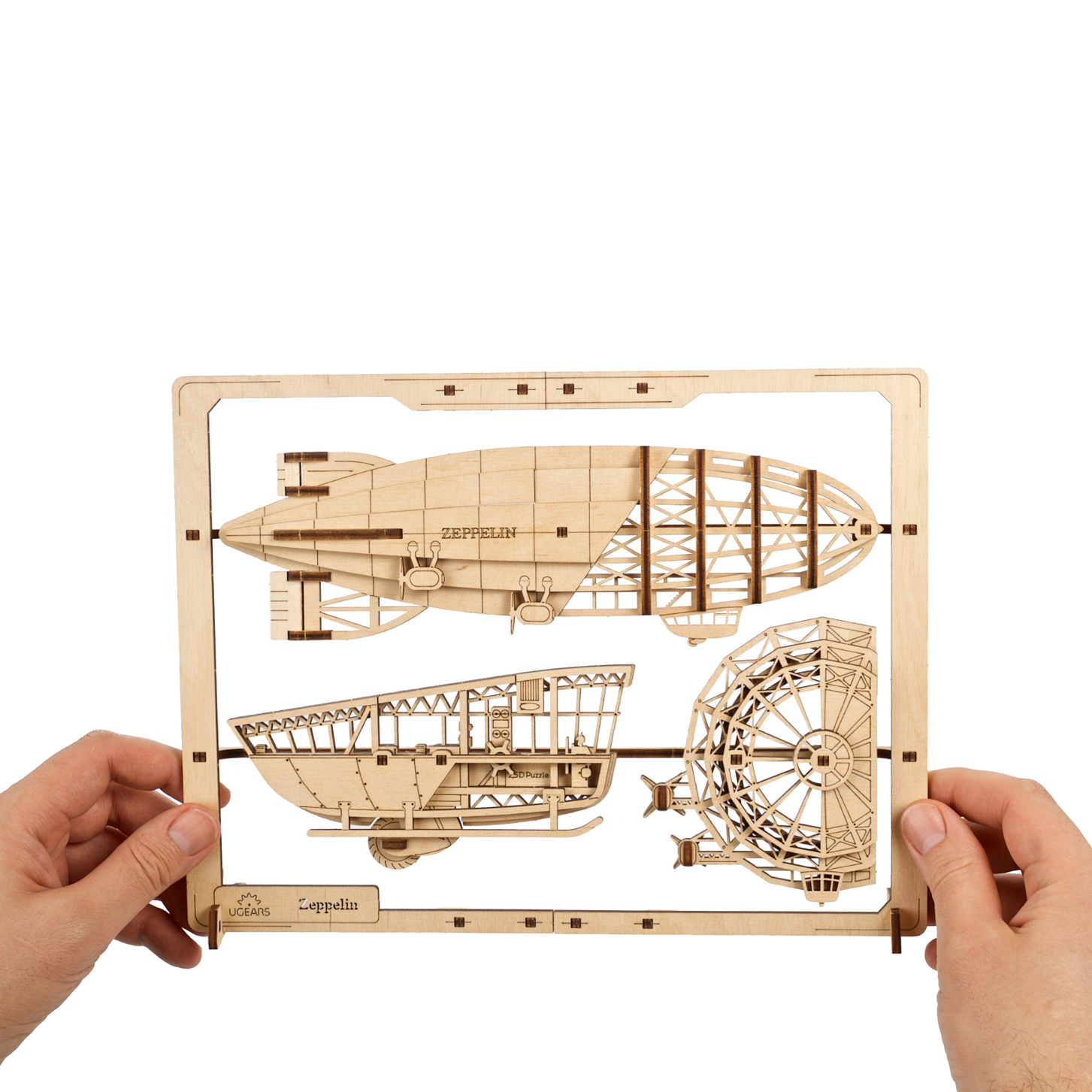 ugears-zeppelin-puzzle-2-5d-tableau-bois-coloring-models image 4