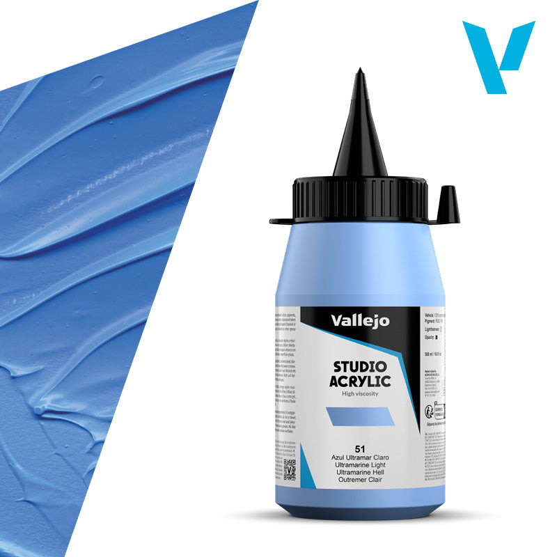 vallejo-acrylique-beaux-arts-500-ml-bleu-outremer-clair-opaque image 1