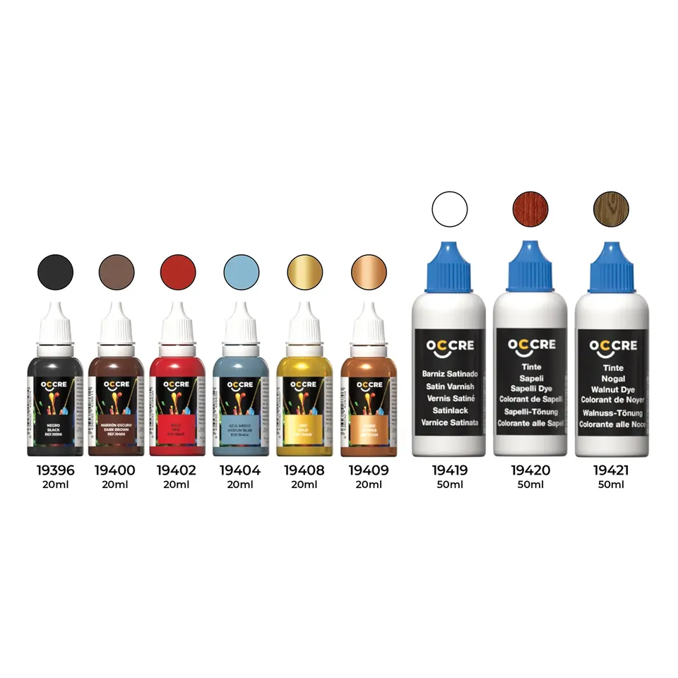occre-pack-peintures-acryliques-sant-sima-trinidad-set-9-pots image 1
