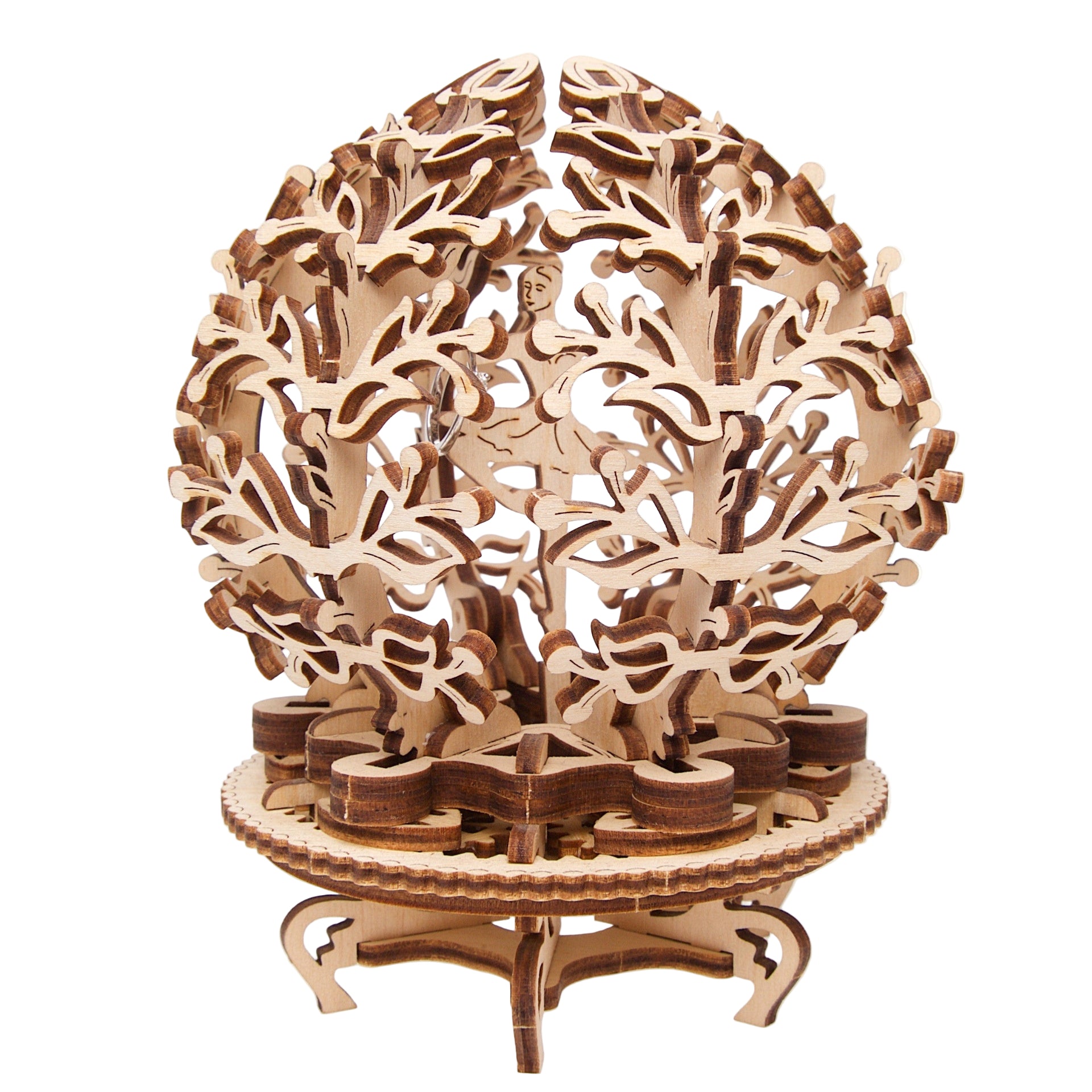 ugears-mechanical-flower-maquette-bois-avec-coffret-cadeau image 2